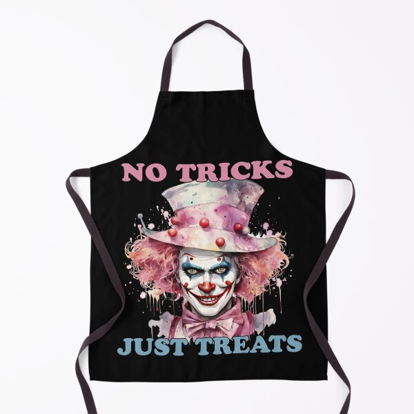 Item preview, No Trick Just Treats Watercolor Clown designed and sold by Sunmoonlove.