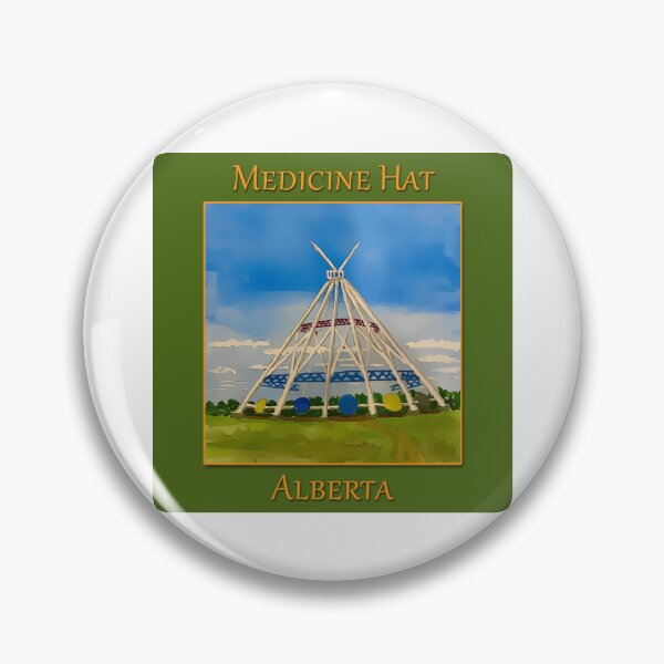Item preview, SaamisTeePee Landmark in Medicine Hat Alberta Canada - WelshDesigns designed and sold by welshdesigns.