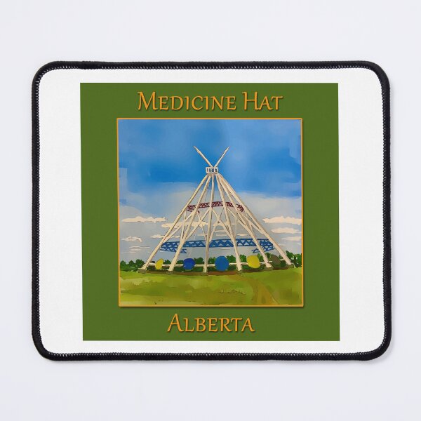 Item preview, SaamisTeePee Landmark in Medicine Hat Alberta Canada - WelshDesigns designed and sold by welshdesigns.