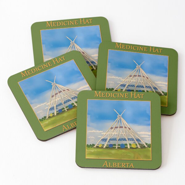 Item preview, SaamisTeePee Landmark in Medicine Hat Alberta Canada - WelshDesigns designed and sold by welshdesigns.