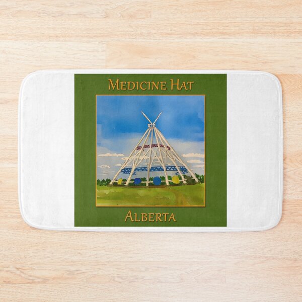 Item preview, SaamisTeePee Landmark in Medicine Hat Alberta Canada - WelshDesigns designed and sold by welshdesigns.
