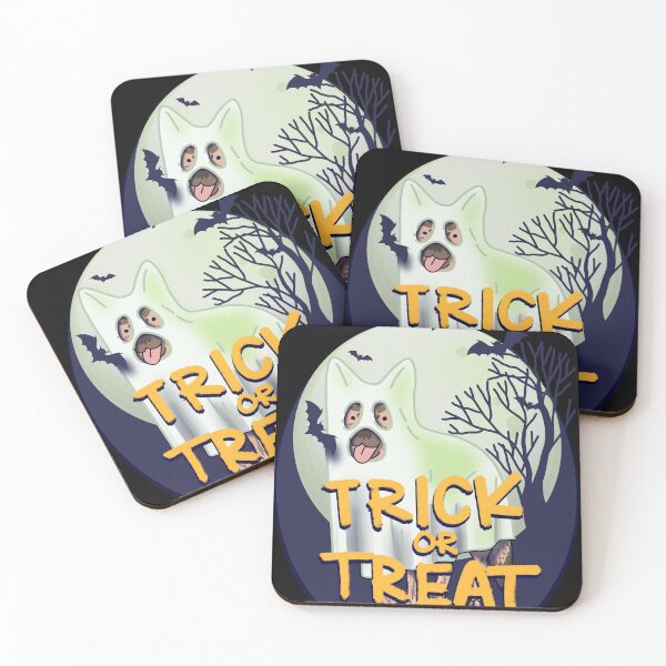 Item preview, Trick or treat German shepherd Halloween ghost designed and sold by Itsdomd.