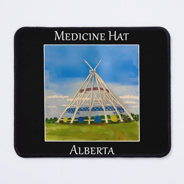 Item preview, SaamisTeePee Landmark in Medicine Hat Alberta Canada - WelshDesigns designed and sold by welshdesigns.