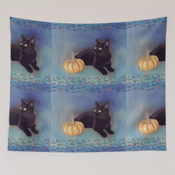 Item preview, My Kitty Loves Her Pumpkin  designed and sold by oh-bi-me.