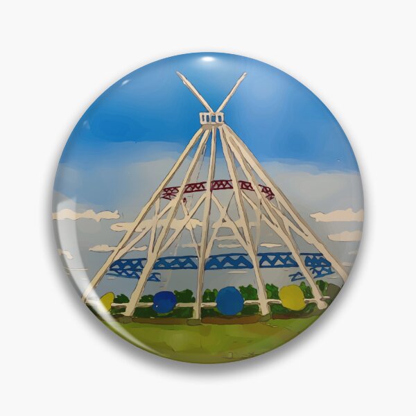 Item preview, SaamisTeePee Landmark in Medicine Hat Alberta Canada - WelshDesigns designed and sold by welshdesigns.