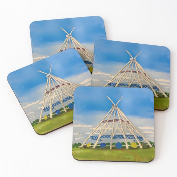 Item preview, SaamisTeePee Landmark in Medicine Hat Alberta Canada - WelshDesigns designed and sold by welshdesigns.