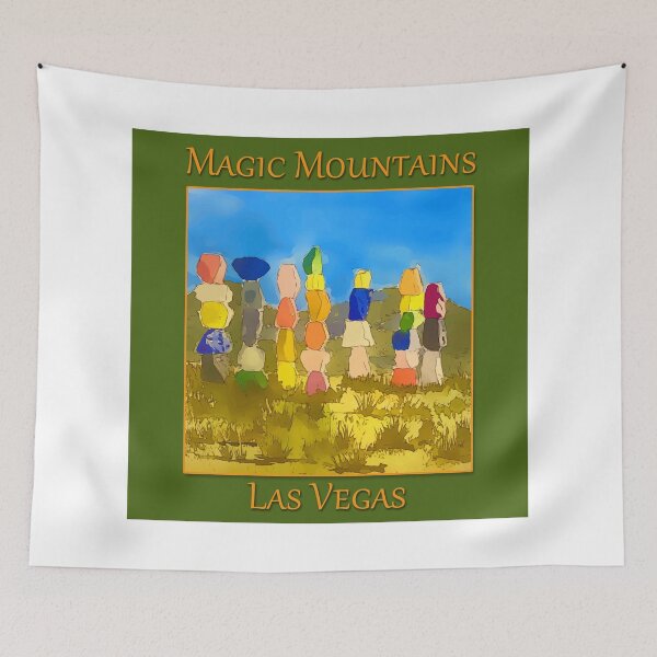 Item preview, Seven Magic Mountains outside Las Vegas Nevada - WelshDesigns designed and sold by welshdesigns.
