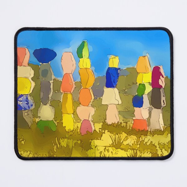 Item preview, Seven Magic Mountains outside Las Vegas Nevada - WelshDesigns designed and sold by welshdesigns.