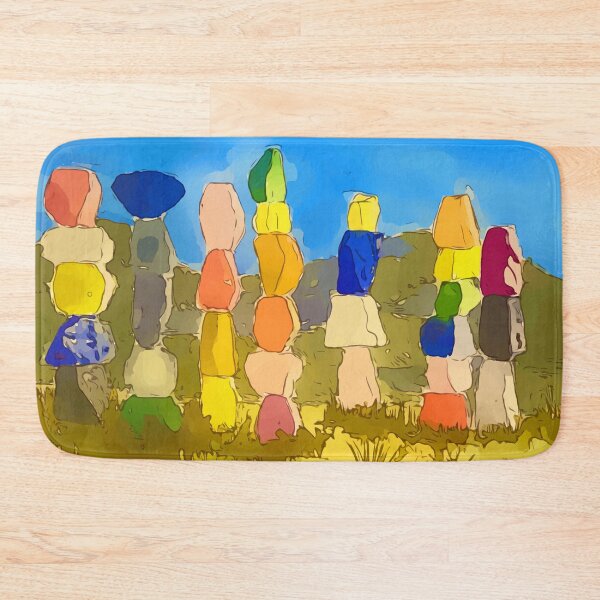 Item preview, Seven Magic Mountains outside Las Vegas Nevada - WelshDesigns designed and sold by welshdesigns.