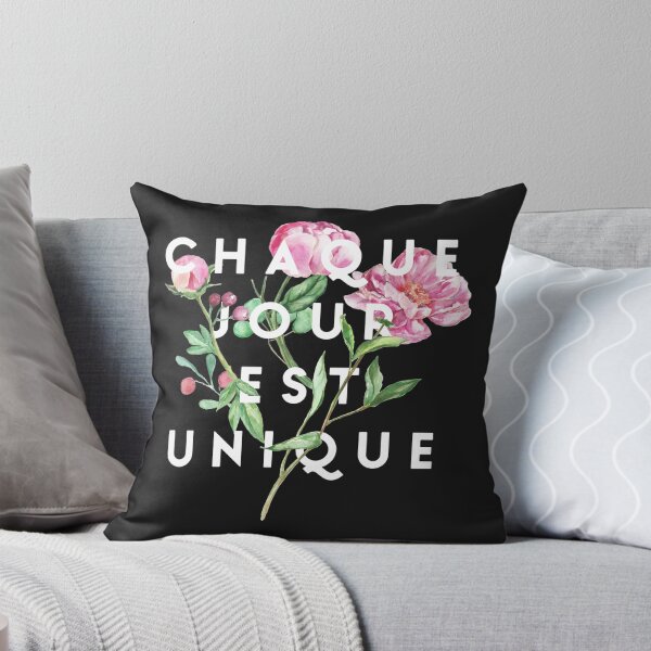 Item preview, Flower T shirt  - Quote Tee Chaque jour est unique designed and sold by 2djazz.