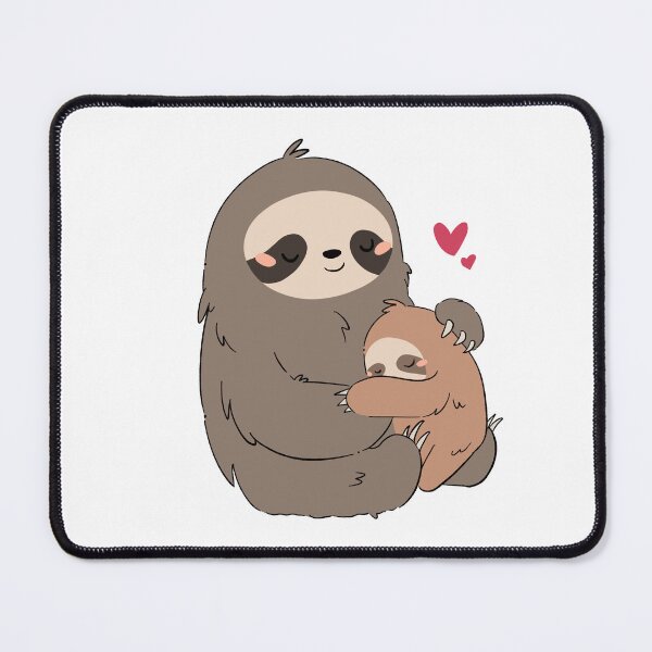 Item preview, Mother and baby sloth designed and sold by Rojasole.