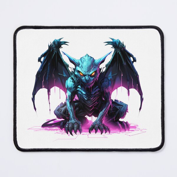 Item preview, Cyberpunk Gargoyle in Neon Colors designed and sold by SchorlCraft.