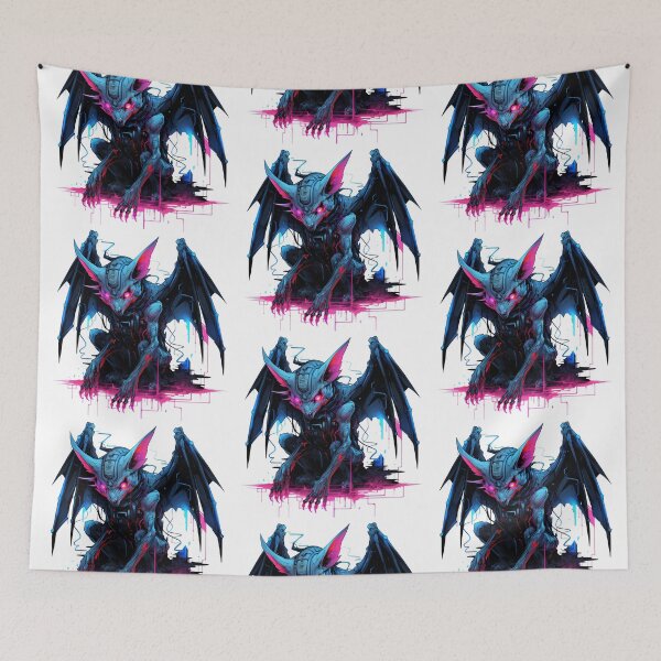 Item preview, Cyberpunk Gargoyle in Neon Colors designed and sold by SchorlCraft.