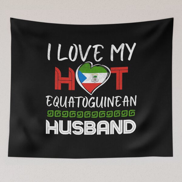 Item preview, Funny Equatoguinean Husband Proud Wife designed and sold by Furahisha.