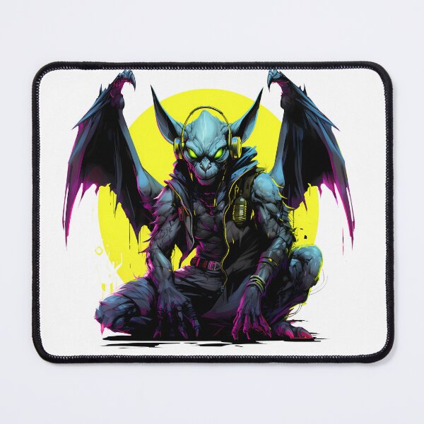 Item preview, Cyberpunk Gargoyle in Neon Colors designed and sold by SchorlCraft.