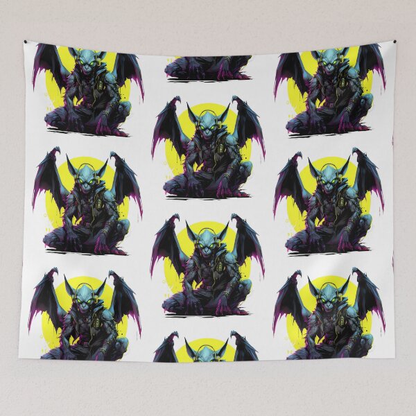 Item preview, Cyberpunk Gargoyle in Neon Colors designed and sold by SchorlCraft.