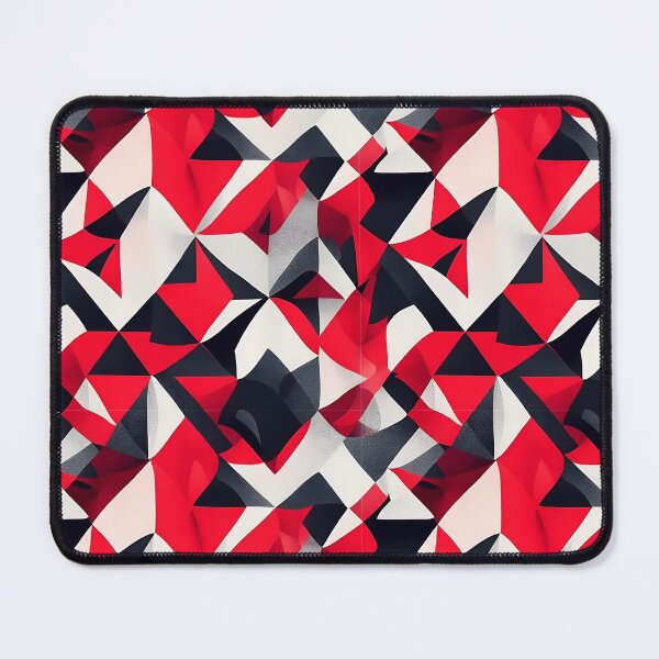 Item preview, Geometric black-red-white pattern designed and sold by KeepDream.