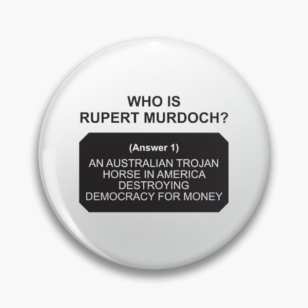 Item preview, Who is Rupert Murdoch: Answer 1 designed and sold by Politics-Corner.