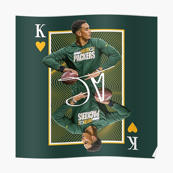 Jordan Love Football Edit Tapestries Packers - Jordan Love