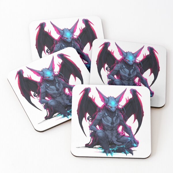 Item preview, Cyberpunk Gargoyle in Neon Colors designed and sold by SchorlCraft.
