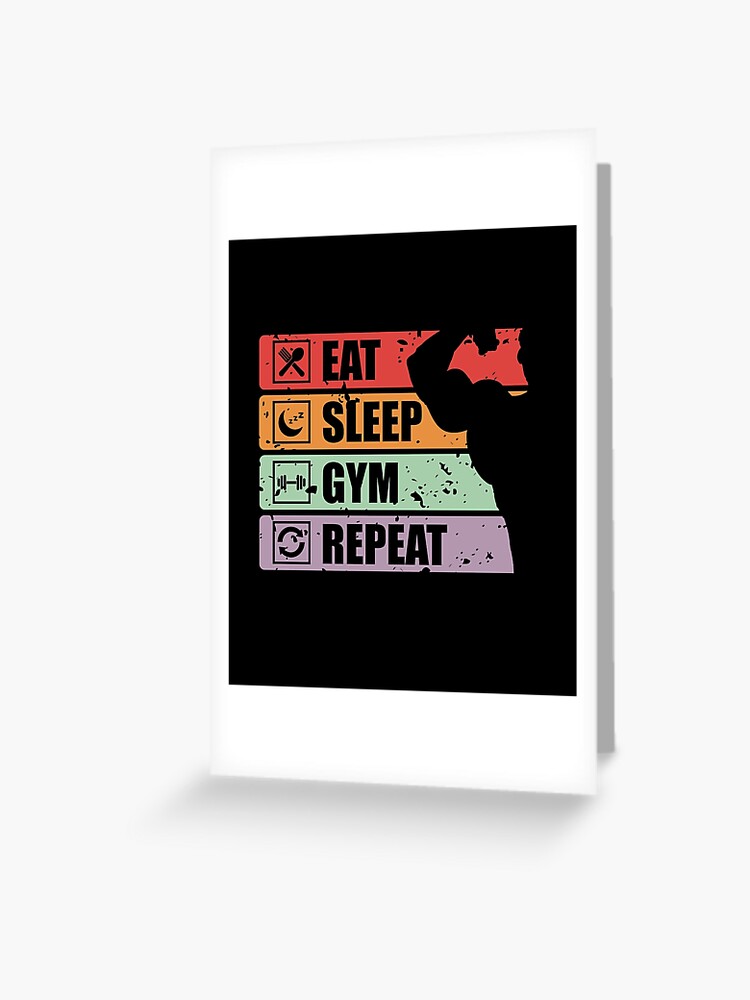 Eat, sleep, gymnastics, repeat - gymnastics, gymnasts | Greeting Card