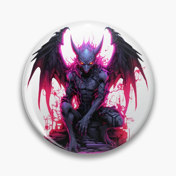 Item preview, Cyberpunk Gargoyle in Neon Colors designed and sold by SchorlCraft.