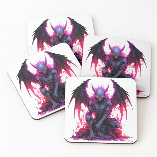 Item preview, Cyberpunk Gargoyle in Neon Colors designed and sold by SchorlCraft.