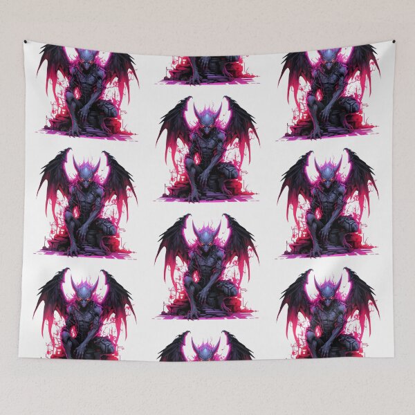 Item preview, Cyberpunk Gargoyle in Neon Colors designed and sold by SchorlCraft.