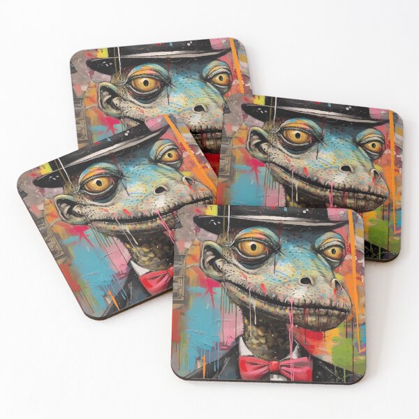 Item preview, Chic Lizard Art. Reptile portrait. designed and sold by GiveMeMood.