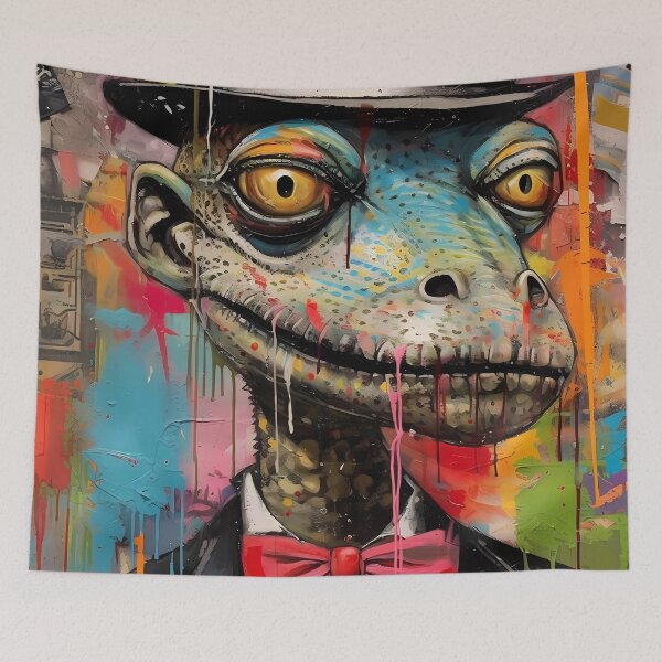 Item preview, Chic Lizard Art. Reptile portrait. designed and sold by GiveMeMood.