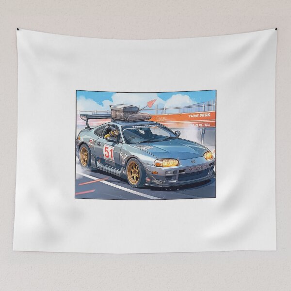 Item preview, Kawaii Toyota Supra Sticker designed and sold by Martin-Designs.