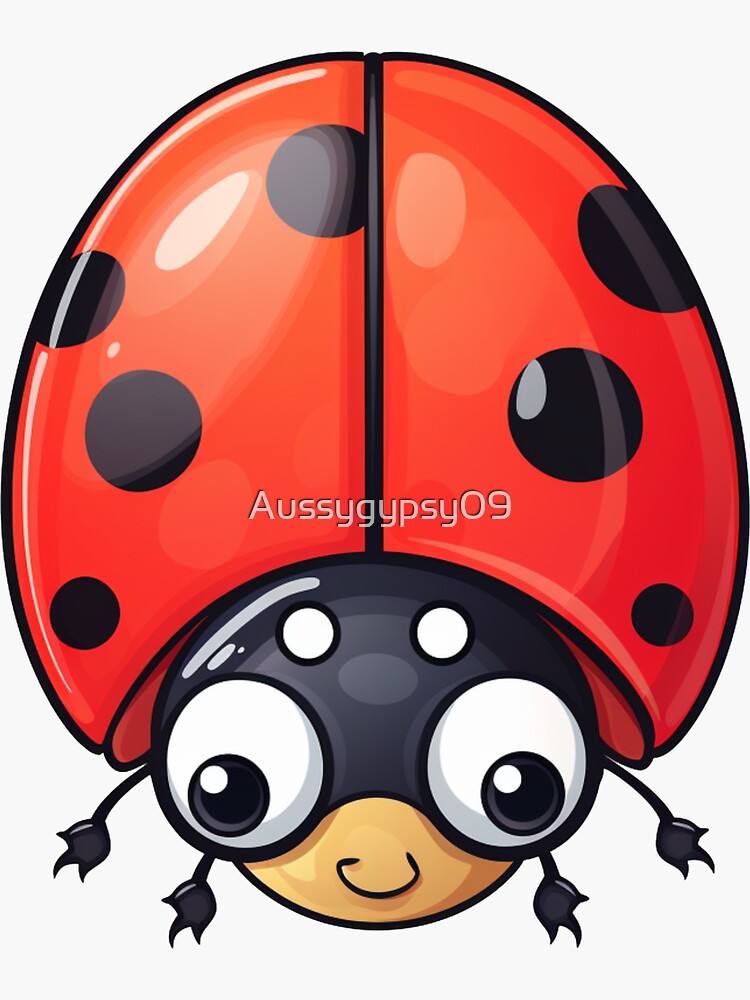 Ladybug Set of 3 Sticker for Sale by Mkramermardis