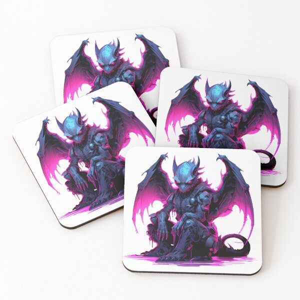Item preview, Cyberpunk Gargoyle in Neon Colors designed and sold by SchorlCraft.