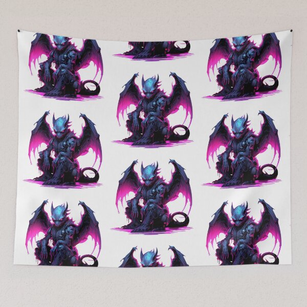 Item preview, Cyberpunk Gargoyle in Neon Colors designed and sold by SchorlCraft.