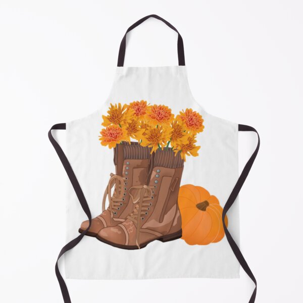 Item preview, Fall boots, mums, and a pumpkin designed and sold by Artistkhg.