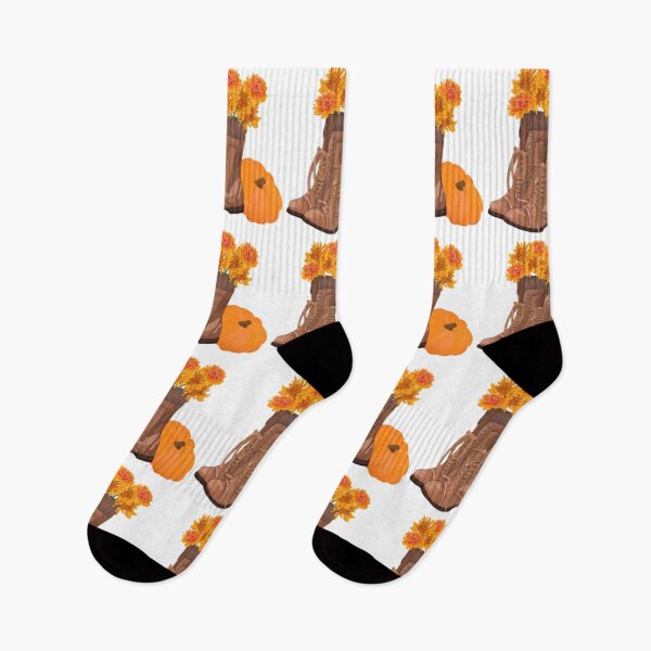 Item preview, Fall boots, mums, and a pumpkin  designed and sold by Artistkhg.