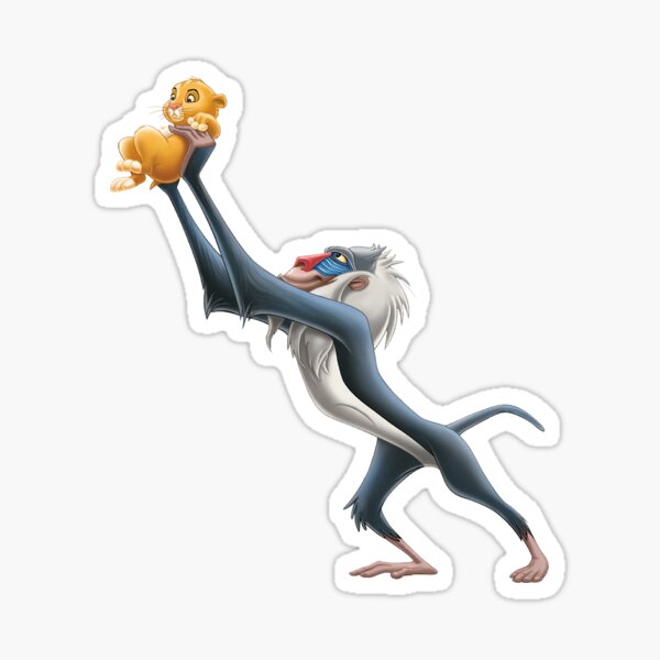 Rafiki and Simba Sticker