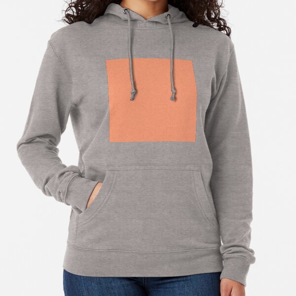 salmon colored sweatshirt