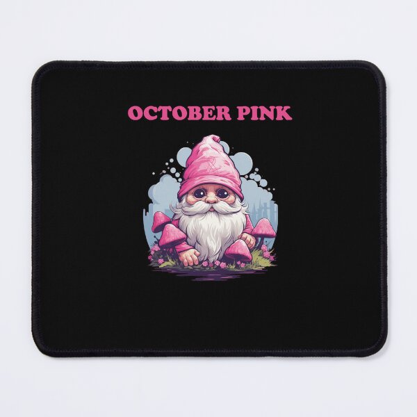Item preview, Gnome breast cancer awareness design, October Pink design, pink Christmas designed and sold by Lactus.