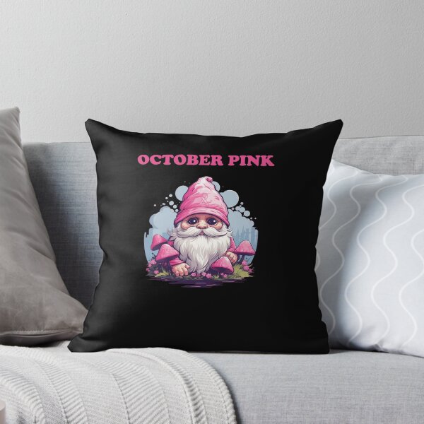 Item preview, Gnome breast cancer awareness design, October Pink design, pink Christmas designed and sold by Lactus.