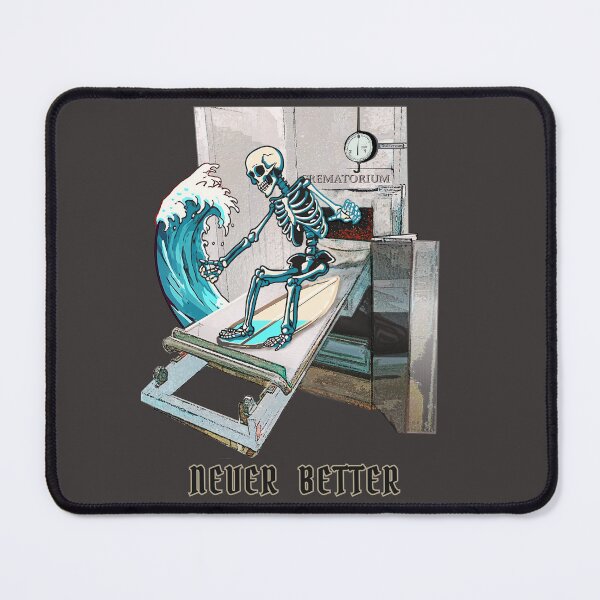 Item preview, surfer skeleton at Creamatorim designed and sold by AnneGrayArt.