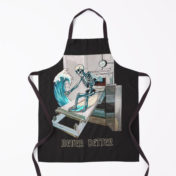 Item preview, surfer skeleton at Creamatorim designed and sold by AnneGrayArt.