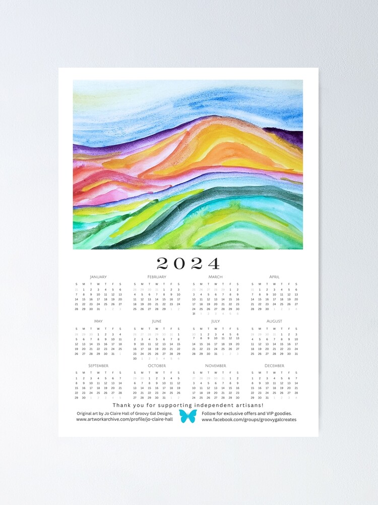 Calendrier d'artiste 2024 / Artist calendar