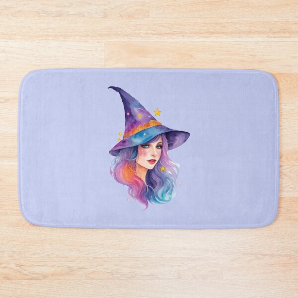 Item preview, Witchs Whimsy in Purple - aquarell wiccan portrait designed and sold by EmeraldeaArt.