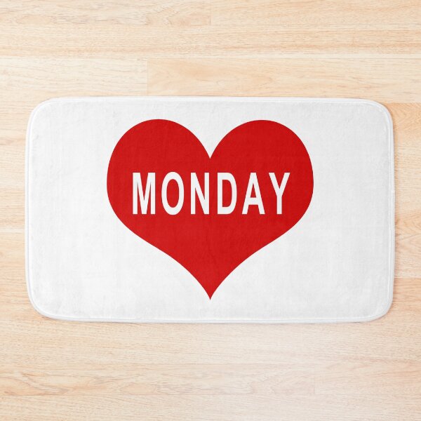Item preview, MONDAY Red Love Heart designed and sold by usernamenaijan.