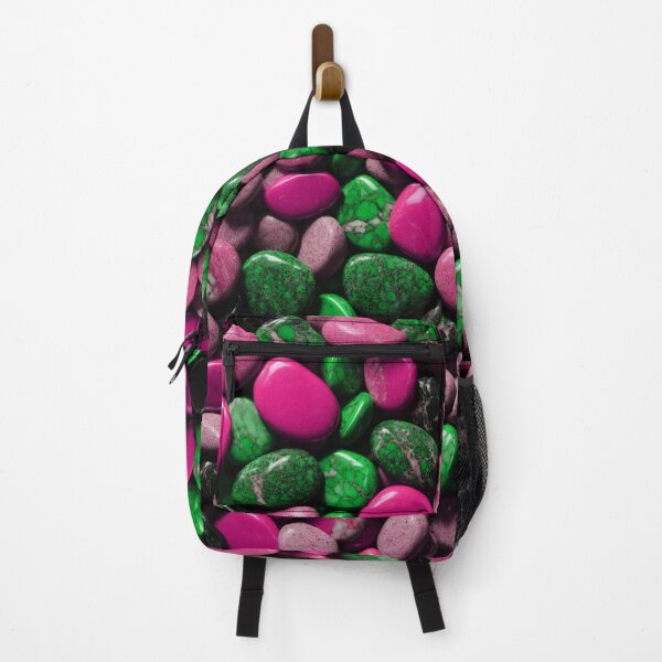 Item preview, Beautiful Smooth Colorful Pebbles Pattern - Pink Green Black Marbles designed and sold by Moonsiess.