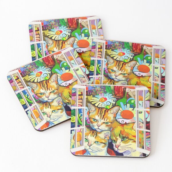 Item preview, CURIOUS CATS AT THE WINDOW designed and sold by Tammera.