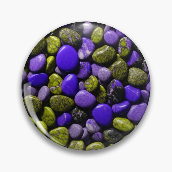 Item preview, Beautiful Smooth Colorful Pebbles Pattern - Blue Yellow Black Marbles designed and sold by Moonsiess.