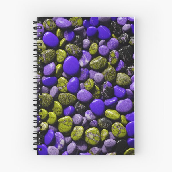 Item preview, Beautiful Smooth Colorful Pebbles Pattern - Blue Yellow Black Marbles designed and sold by Moonsiess.