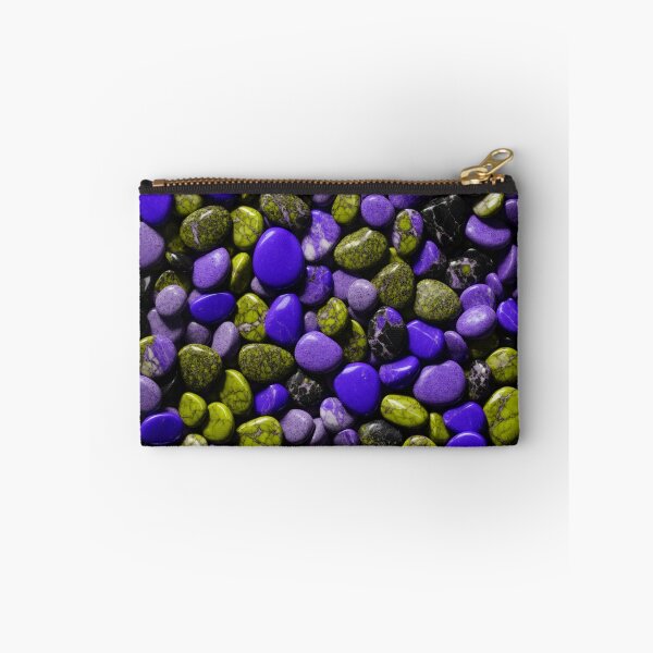 Item preview, Beautiful Smooth Colorful Pebbles Pattern - Blue Yellow Black Marbles designed and sold by Moonsiess.